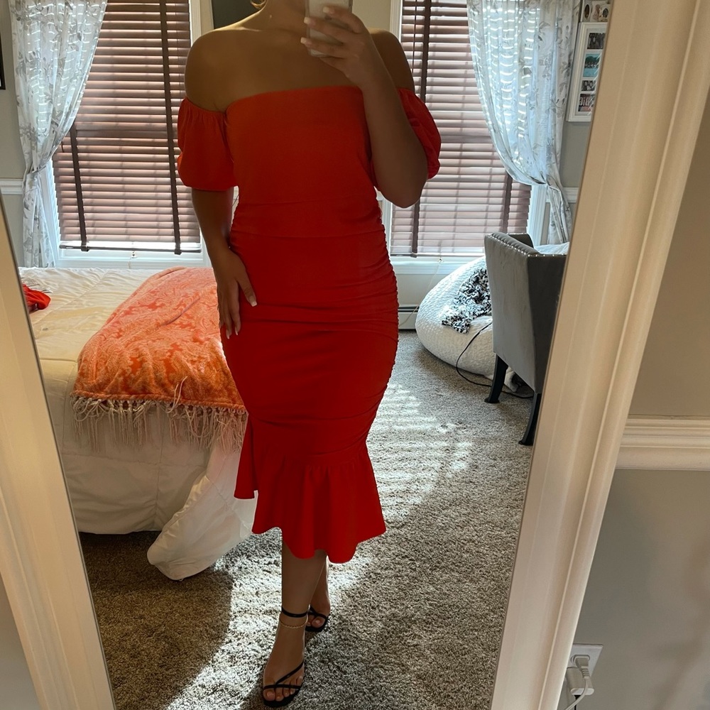 COPY - Off Shoulder Ruched Dress